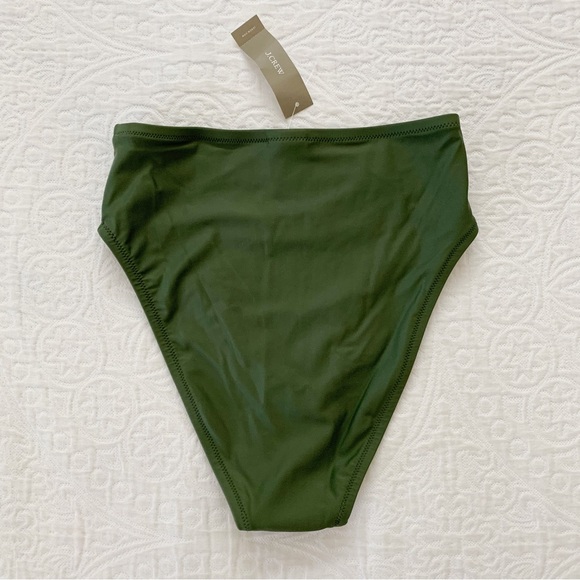 J.Crew Hallie Bikini Bottom, Safari‎ Green - Picture 2 of 3